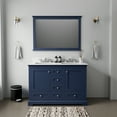 thumbnail image 1 of Dukes 48 in. W x 22 in. D Navy Blue Double Bath Vanity, Cultured Marble Top, and 46 in. Mirror, 1 of 10