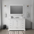 thumbnail image 1 of Dukes 48 in. W x 22 in. D White Single Bath Vanity and Cultured Marble Top, 1 of 10