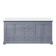 thumbnail image 1 of Dukes 72 in. W x 22 in. D Dark Grey Double Bath Vanity and Cultured Marble Top, 1 of 6