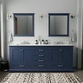 thumbnail image 1 of Dukes 80 in. W Navy Blue Double Bath Vanity, Cultured Marble Top, and 30 in. Mirrors, 1 of 9
