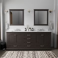 thumbnail image 1 of Dukes 80 in. W x 22 in. D Espresso Double Bath Vanity and Cultured Marble Top, 1 of 8