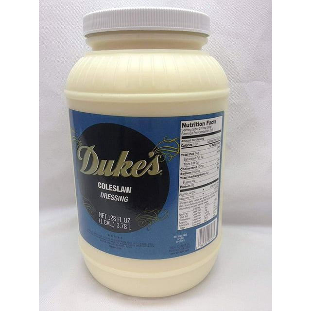 Dukes Coleslaw, 1 Gallon 4 per case.