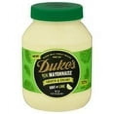 Dukes Mayonnaise, Hint of Lime, Smooth & Creamy - 30oz Jar, Pack of 2