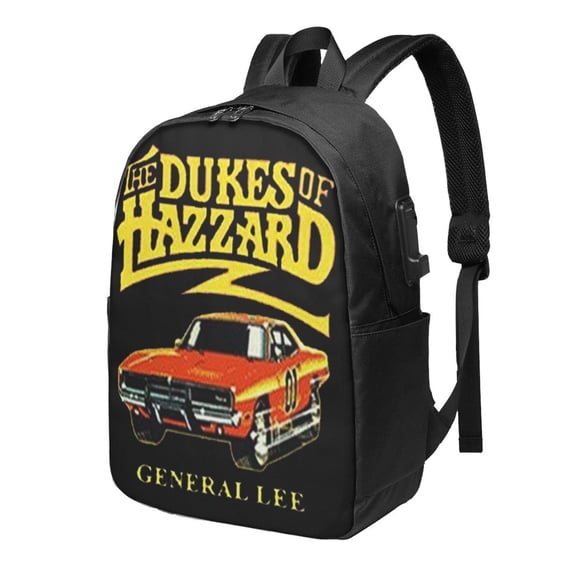 Dukes Of Hazzard Backpack Fashion Travel Backpack Laptop Backpack 17 Inch External Usb Interface Headphone Line Interface