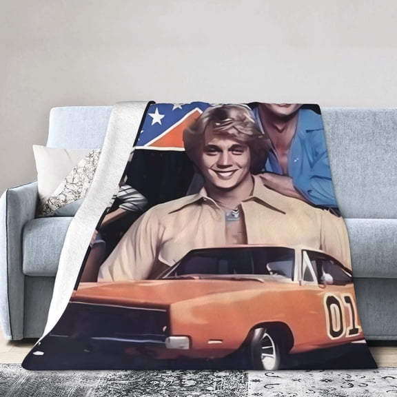 Dukes-Of-Hazzard Blanket, Soft Flannel Throw Blanket Super Soft Lightweight Cozy Blankets Travel Throw Blanket Bedding And Sofa For All Season For Adults Kids Teens 40"X30"