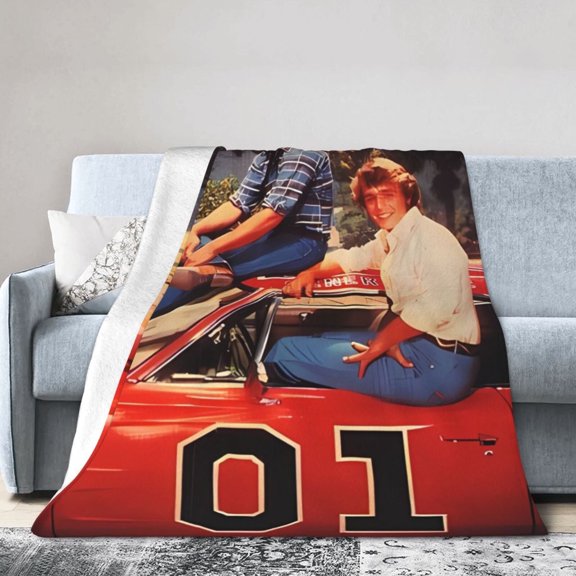Dukes-Of-Hazzard Blanket, Soft Flannel Throw Blanket Super Soft Lightweight Cozy Blankets Travel Throw Blanket Bedding And Sofa For All Season For Adults Kids Teens 50"X40"