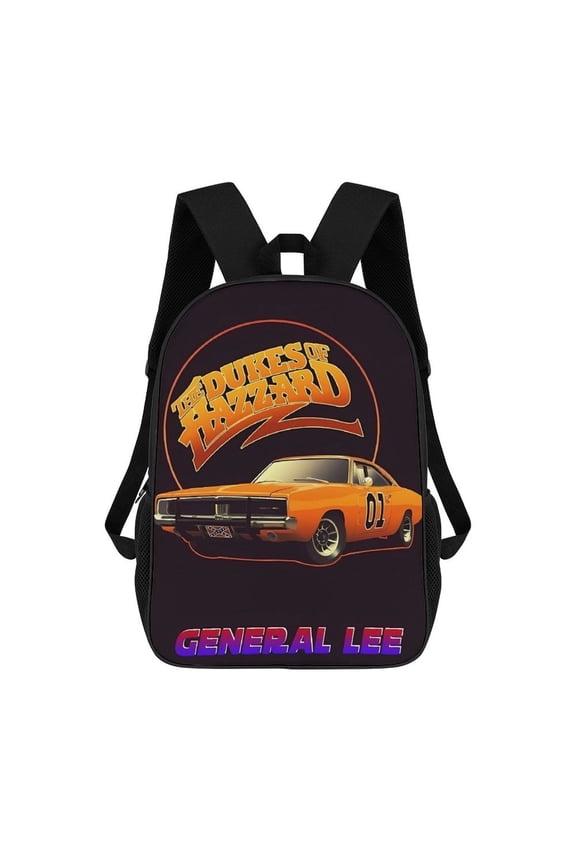 Dukes-of-Hazzard Backpack, Bookbag with Adjustable Shoulder Straps And Large Zip Compartment, Unisex Travel Bags 17 Inch