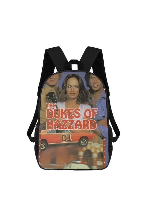 Dukes-of-Hazzard Backpack, Bookbag with Adjustable Shoulder Straps And Large Zip Compartment, Unisex Travel Bags 17 Inch