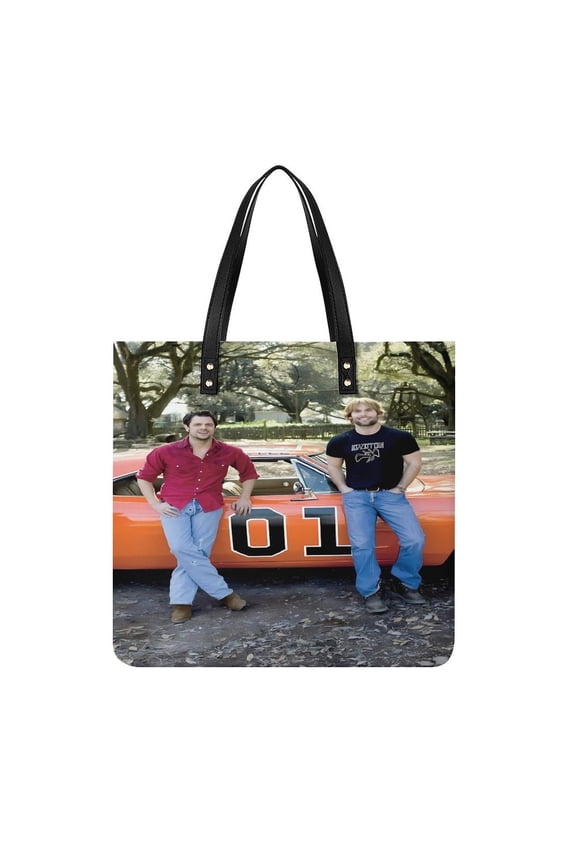 Dukes-of-Hazzard Handbag, Casual PU Leather Tote Bag, Shoulder Handbags with Top Magnetic Snap Closure For Girl Ladies Women Travel Shopping