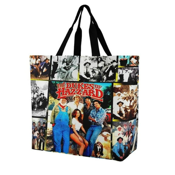 Dukes-of-Hazzard Tote Bag Cute Grocery Bags for Women Shoulder Handbag for Work Beach Travel Shopping