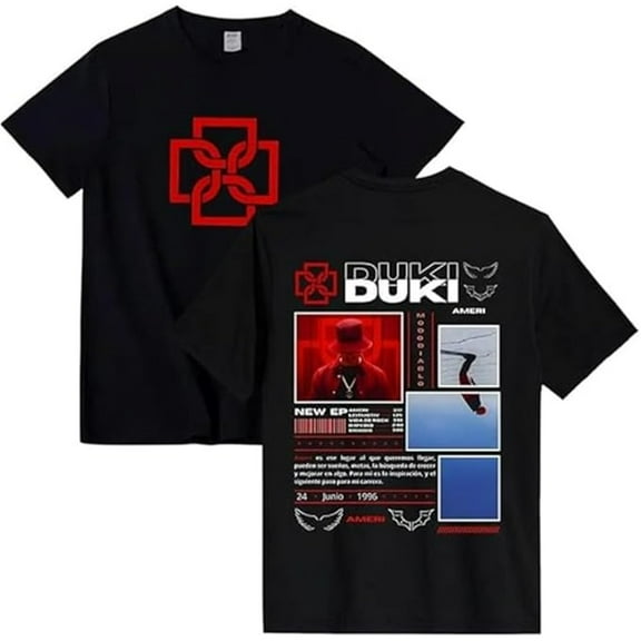 Duki 2025 Merch T-shirt Vintage Oversized Summer Fashion Trend Short Sleeved Top