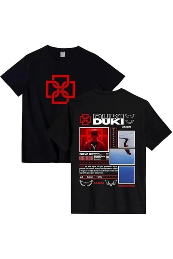 Duki 2025 Merch T-shirt Vintage Oversized Summer Fashion Trend Short Sleeved Top