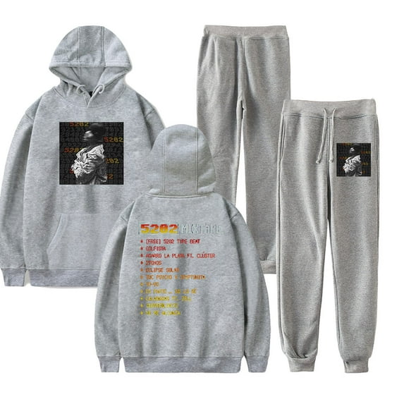 Duki 5202 Mixtape Hoodie Pants Sets Merch For Men/Women Sweatshirt Pants Two Piece Set Streetwear