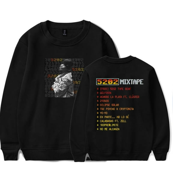 Duki 5202 Mixtape Merch Long Sleeve Crewneck Sweatshirt For Men/Women Unsiex Fashion Streetwear