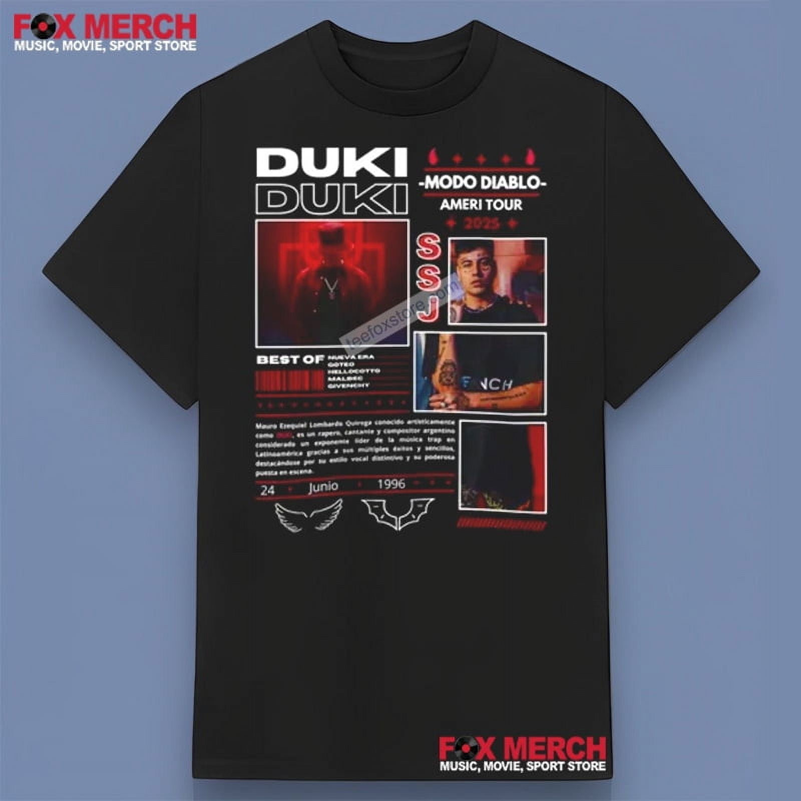 Duki Ameri Tour 2025 Music TShirt