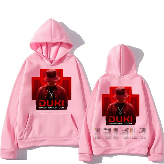 Duki Ameri World Tour Hoodies Autumn Winter New Two Sides Clothing Gothic Trends Sweatshirts Rock Band Fashion Unisex Pullovers