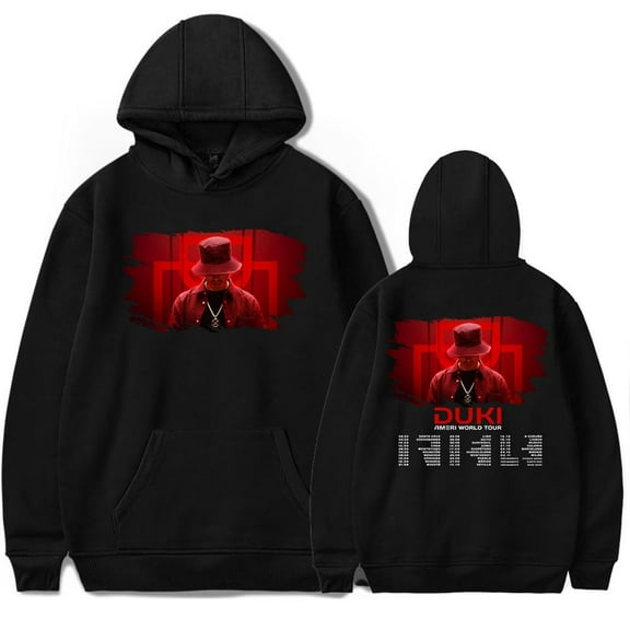Duki Ameri World Tour Merch Hoodie Men Women Long Sleeve Sweatshirt Rapper Pullover Streetwear