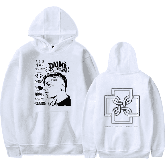 Duki Merch Hoodie Casual Logo Hoodies Long Sleeve For Fans Men Women Sweatshirt Pullover