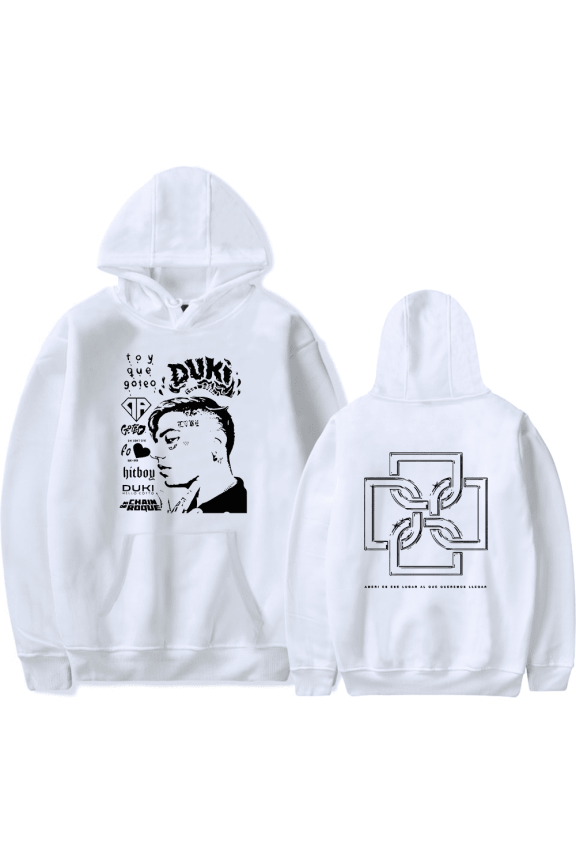 Duki Merch Hoodie Casual Logo Hoodies Long Sleeve For Fans Men Women Sweatshirt Pullover