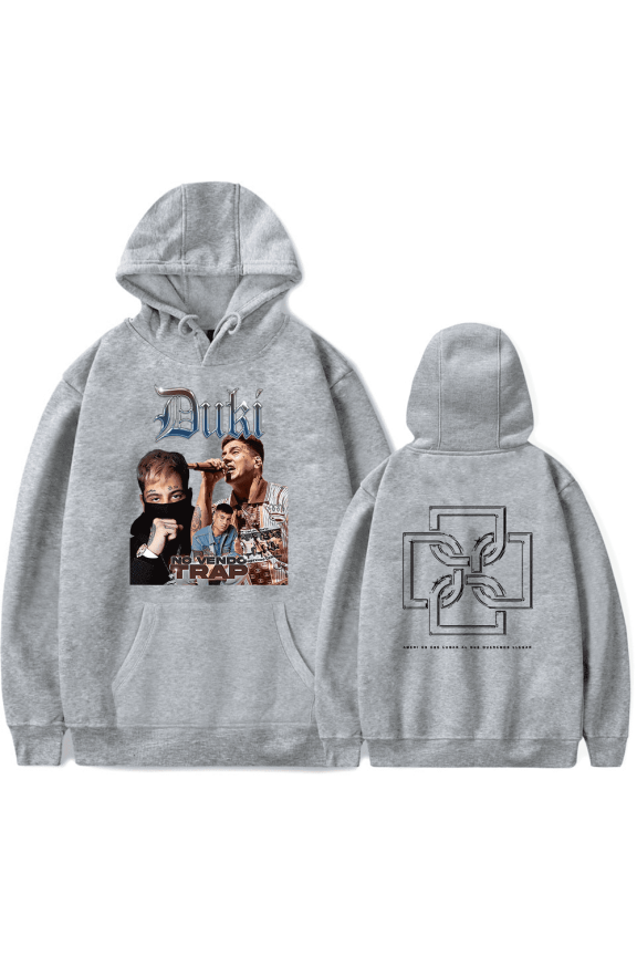 Duki Merch Hoodie Photo Printed Logo Hoodies Long Sleeve Rapper Men Women Sweatshirt Pullover