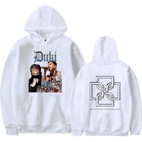 Duki Merch Hoodie Photo Printed Logo Hoodies Long Sleeve Rapper Men Women Sweatshirt Pullover