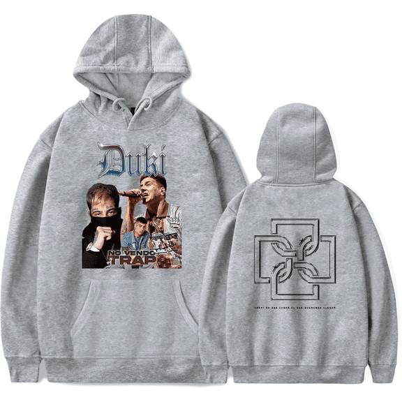 Duki Merch Hoodie Photo Printed Logo Hoodies Long Sleeve Rapper Men Women Sweatshirt Pullover