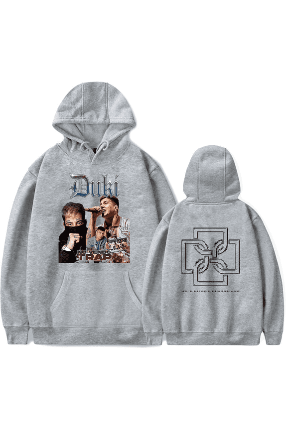 Duki Merch Hoodie Photo Printed Logo Hoodies Long Sleeve Rapper Men Women Sweatshirt Pullover