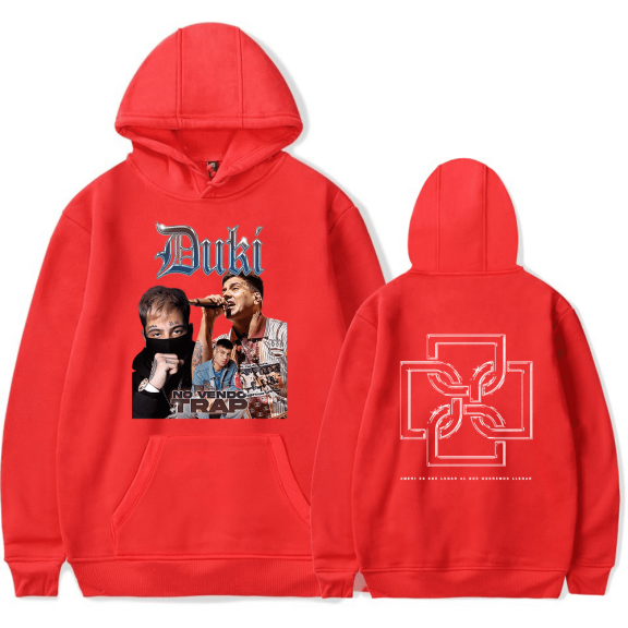 Duki Merch Hoodie Photo Printed Logo Hoodies Long Sleeve Rapper Men Women Sweatshirt Pullover