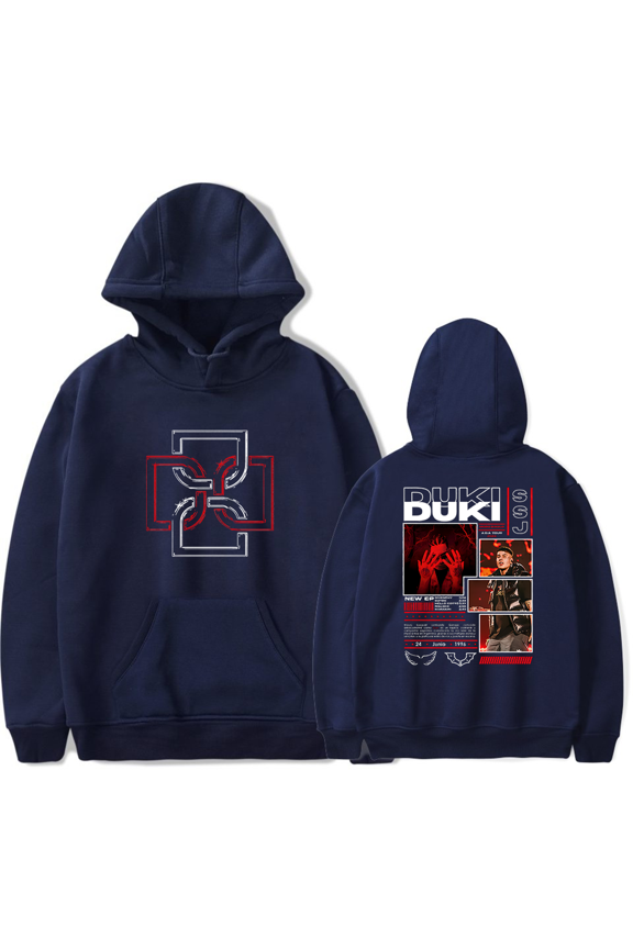Duki Merch Tour 2024 Graphic Printed Hoodie Long Sleeve Fan Merch Pullovers Unisex Casual Outfits