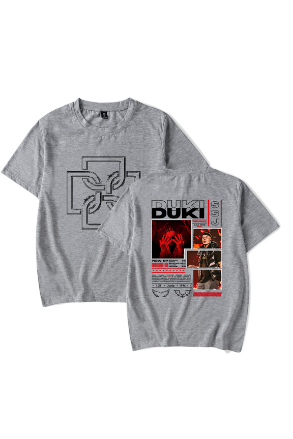Duki Merch Tour 2024 Graphic Printed T-Shirt Unisex Fashion Short Sleeve Summer Jumpers Streetwear Fan Merch