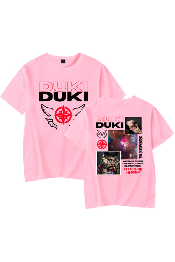 Duki Merch Wings Star Classic Graphic T-Shirt Unisex Fashion Short Sleeve Summer Jumpers Streetwear Fan Merch