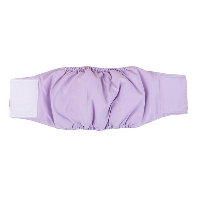 Duklien Dog Diapers for Male Dogs 1 Pc Washable Super Absorbent Puppy Belly Bands Reusable Pet Nappies Comfortable Wraps Doggy Sanitary Pants for Small Medium Large Dogs (Purple)