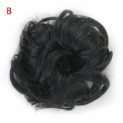 Duklien Hair Extensions & Accessories Women's Curly Messy Bun Hair Twirl Piece Scrunchie Wigs Extensions Hairdressing (B)