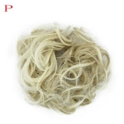 Duklien Hair Extensions & Accessories Women's Curly Messy Bun Hair Twirl Piece Scrunchie Wigs Extensions Hairdressing (P)