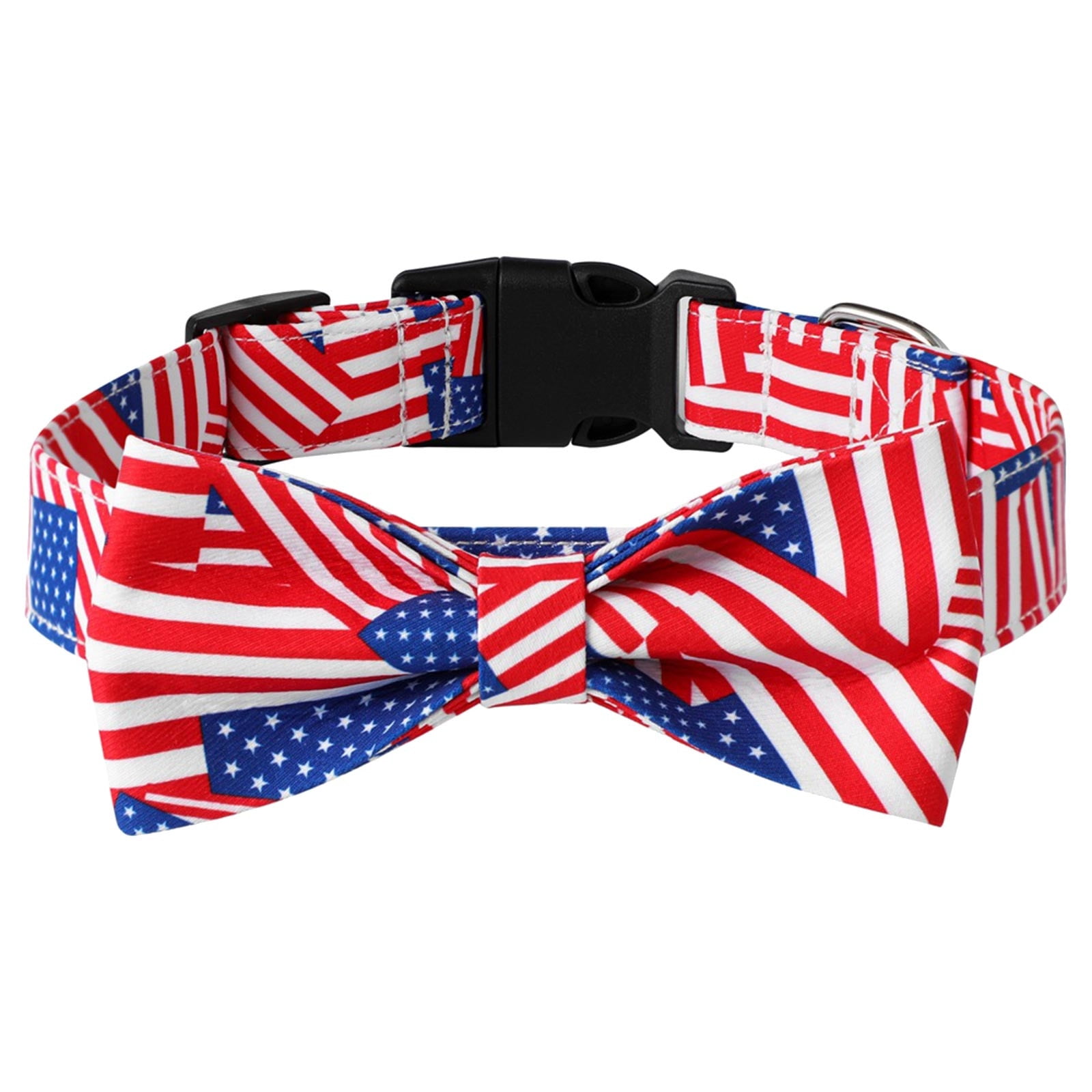 Duklien Leashes American Flag Dog Collar Independence Day Heavy Duty ...