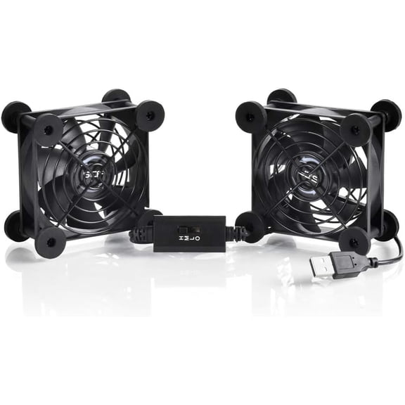 Dul 80mm USB Speed Control Fn, 5V Portble Cooling Fn for Flt-Screen TV Receiver Router DVR PlySttion Xbox Computer Cbinet Cooler