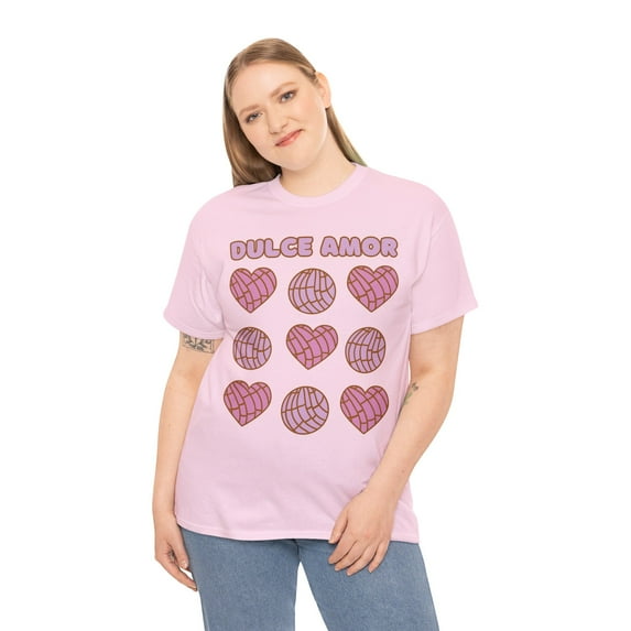 Dulce Amor Sweet Love Valentine's Unisex Cotton Tee / Conchas, Pan Dulce