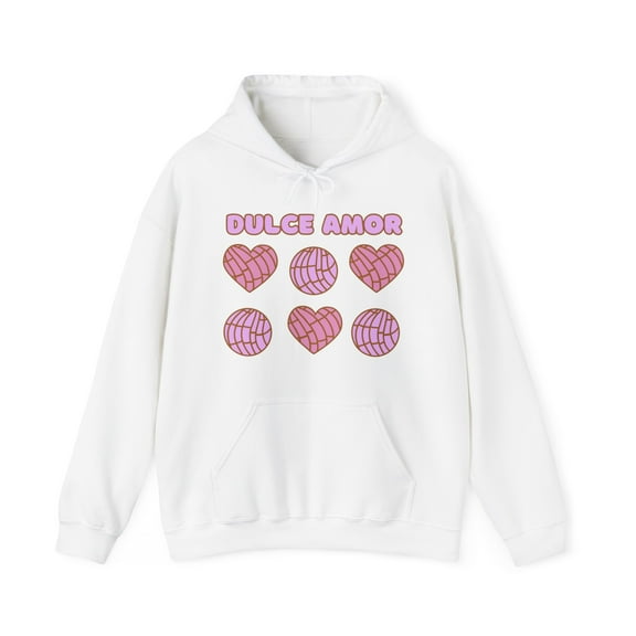 Dulce Amor Valentine's Hooded Sweatshirt San Valentin - Conchas y Pan Dulce