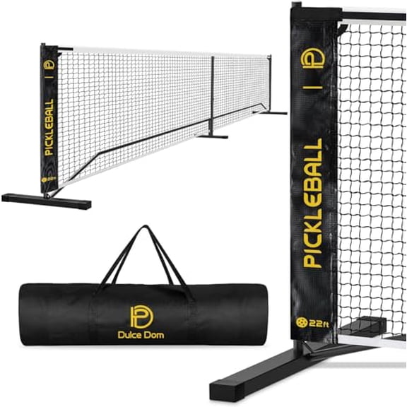 Dulce Dom Pickleball Net Portable Outdoor Court Marking Kit, Carrying Bag