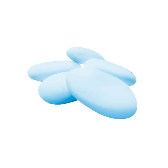 Dulcefina, Blue almond Dragee Thin Shell peeled (Sposa Novella Confetti Celeste) Gluten Free (1.500 Lbs)