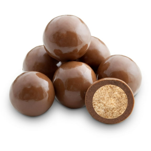 Dulcefina, Milk Choc Skinny Dipper Malt Balls (Single Dipped) (2 Lbs)