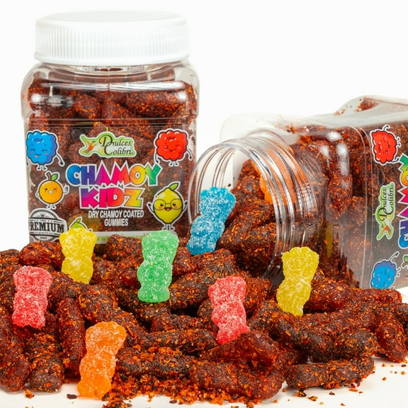 Dulces Colibri - Premium Chamoy Sour Kidz | Dry Chamoy Coated Sour Patch Kids | Mess Free | Artesan Made | Long Lasting Flavor