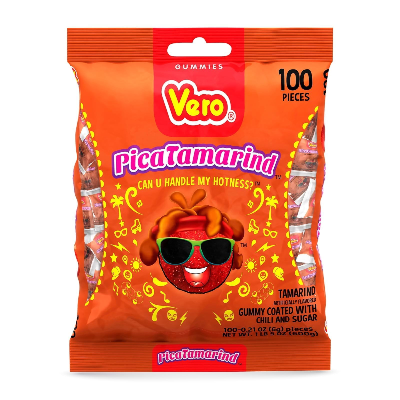 Vero Mexican Pack PicaTamarind Sweet and Spicy Chewy Candy, 100