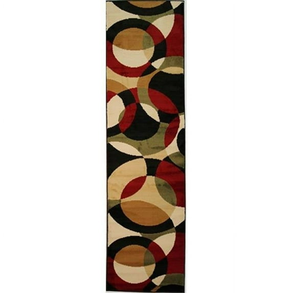 Dulcet Bingo 2 ft. x 7 ft. 3 in. Runner Rug in Red