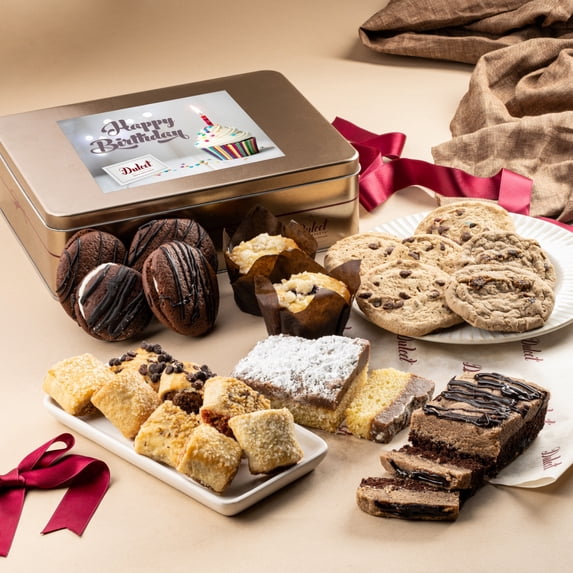 Dulcet Gift Basket Happy Birthday Baked Goods Gift Box - Luxurious Celebration