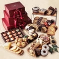 thumbnail image 1 of Dulcet Gift Baskets 4-Tier Chocolate Gift Basket Gourmet Deluxe Snack Tower with Cookies, 1 of 8