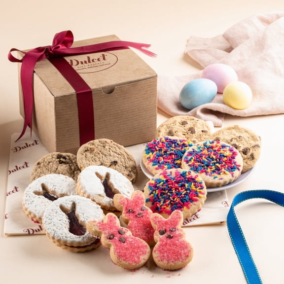 Dulcet Gift Baskets Classic Easter Bunny Sapid Cookie Gift Box Great Gift Box