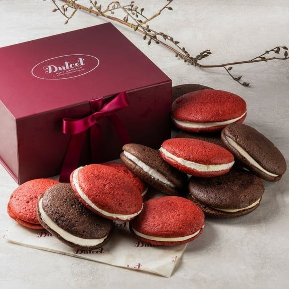 Dulcet Gift Baskets Favorite Chocolate and Red Velvet Whoopie Pies