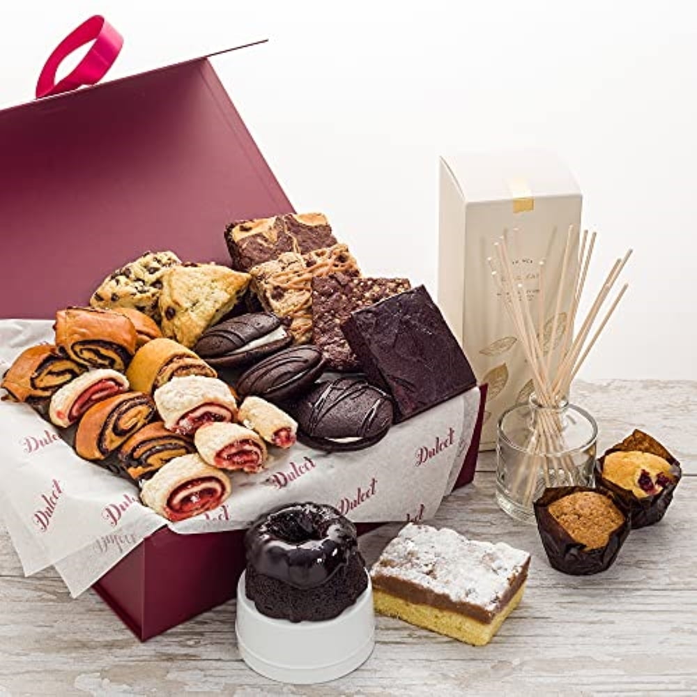 Dulcet Gift Baskets Gourmet Gift Basket With Oil Reed Diffuser ...