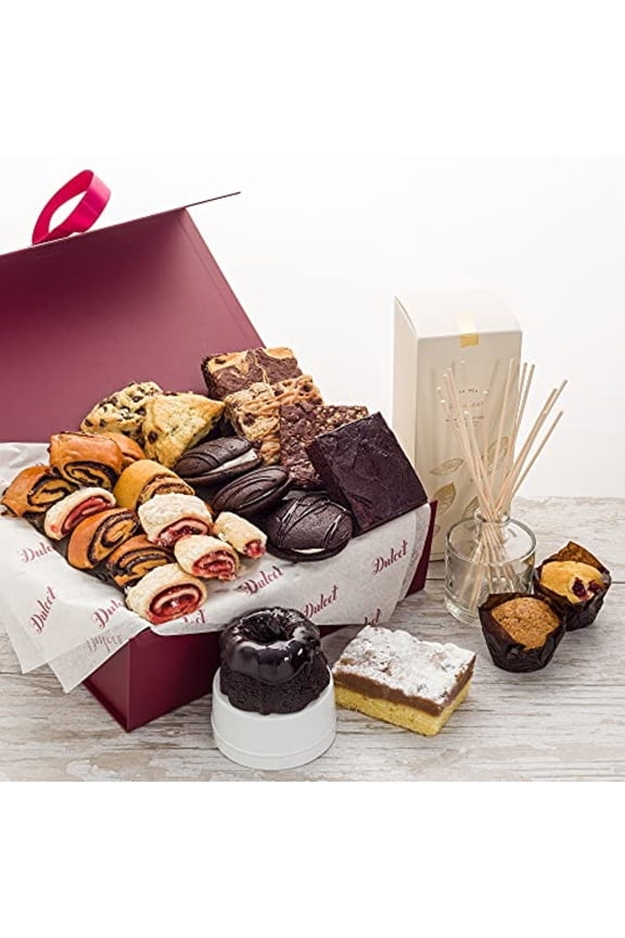 Gourmet Gift Basket With Oil Reed Diffuser - Freshly Baked Treat